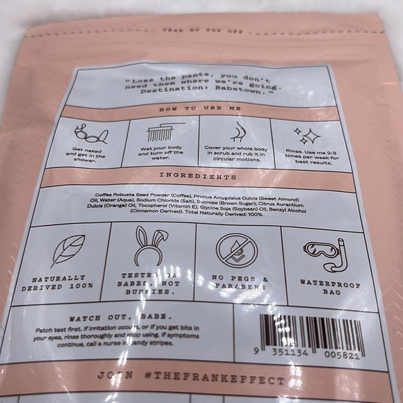 4/$25 or 2/$15 Frank Body Original Coffee Scrub - Shower Body Exfoliator - Picture 3 of 4